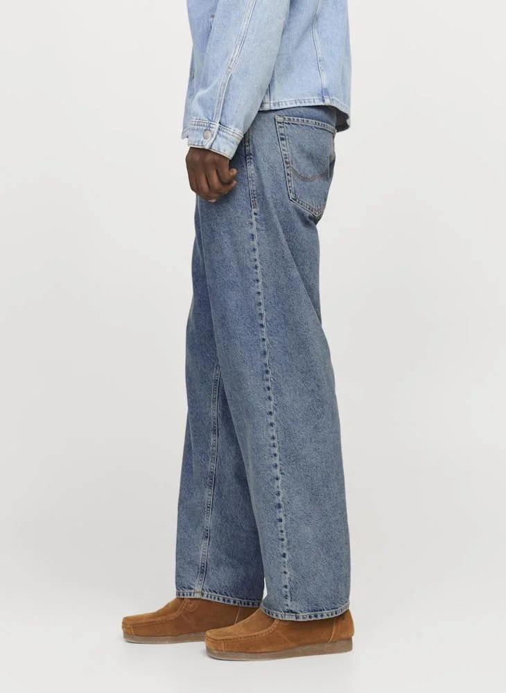 JACK & JONES  Light Wash Relaxed Fit Jeans for Men | Best Price UAE